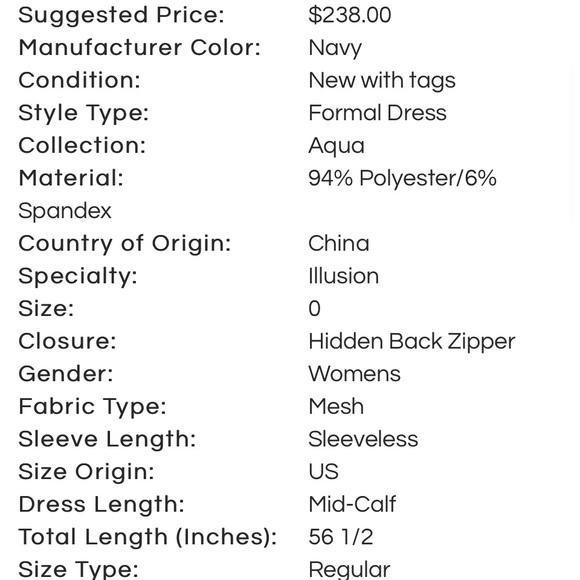 NWT (S) Aqua popover lace inset halter long midi maxi navy black open shoulder - Picture 11 of 11